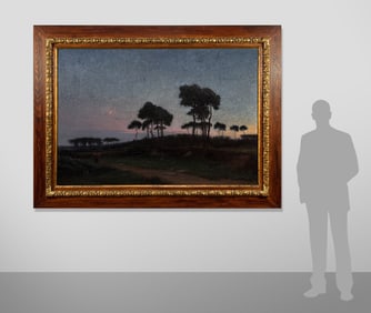 Large Luminist Landscape Painting