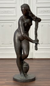 Fine Large Marinelli Bathing Venus Bronze