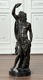 Fine Large Marinelli Bronze Jupiter Figure