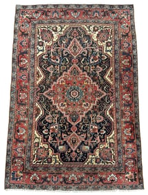 Antique Heriz Carpet 6.5 X 4.5 Feet
