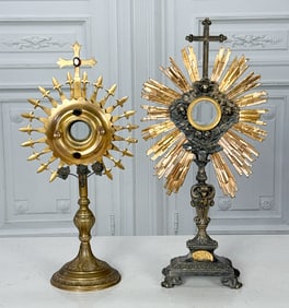 Two Antique French Monstrances