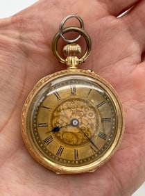 18k Yellow Gold Pocket Watch