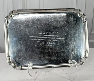 Tiffany & Co. T. Boone Pickens Sterling Silver Tray