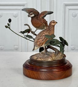 Bobwhite Quail Cold Painted Bronze