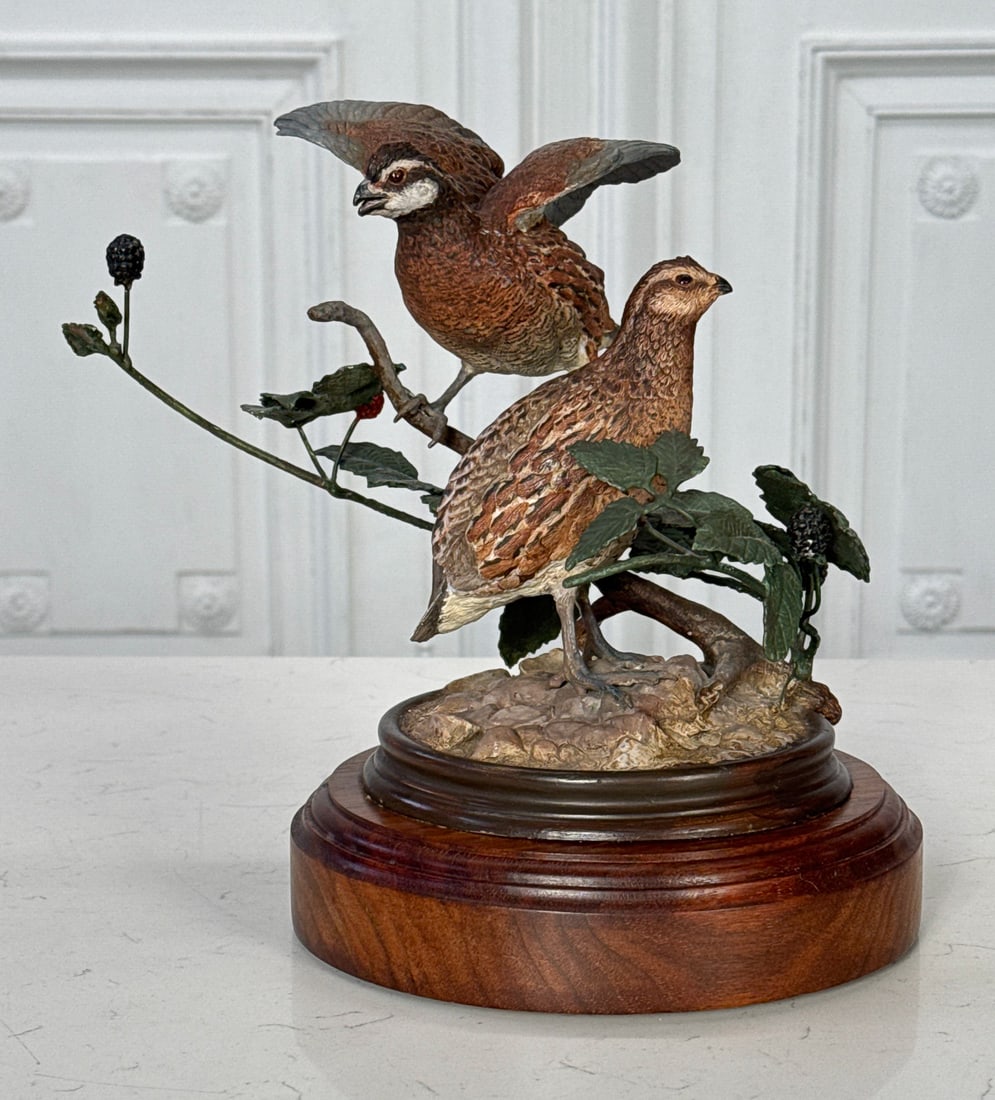 Bobwhite Quail Cold Painted Bronze (1 of 6)