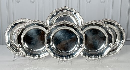 Six George III Sterling Silver Plates