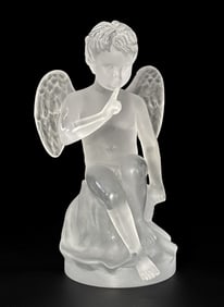 Rare Daum Nancy Pate De Verre Glass Cupidon