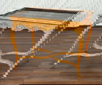 Louis XV Style Lacquer And Giltwood Side Table