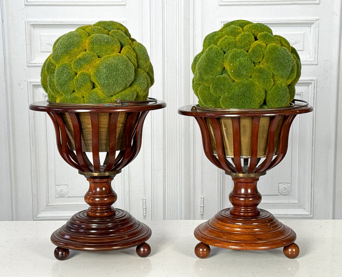Two Regency Style Mahogany Jardinieres (1 of 5)