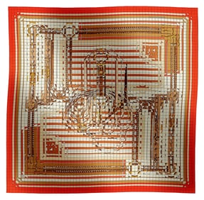 Hermes Coaching Deja-Vu Scarf Shawl Nwt