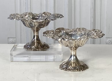 Pair Reed & Barton Francis I Silver Compotes