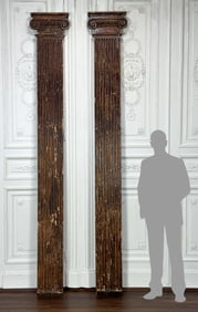 Pair Large Antique Architectural Pilasters