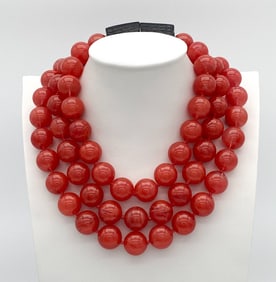 Patricia Von Musulin Large Cherry Quartz Beads