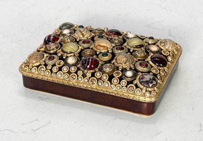 Jay Strongwater Large Pebbles Trinket Box