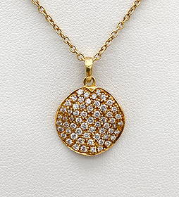 Ippolita Stardust Diamond And 18k Gold Necklace: Ippolita Stardust Flower Diamond And 18k Yellow Gold Pendant Necklace, Having H-I, SI1 Pave Diamonds, Includes 18k Extender Chain Adjustable 16-18 Inches, Pendant Measures 15mm. 6.9 Grams Total Weight