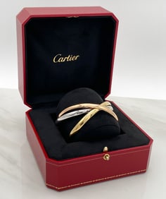Cartier Trinity 18k Tricolor Gold Bangle Bracelets
