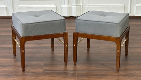 Pair Modern Style Linear Stools