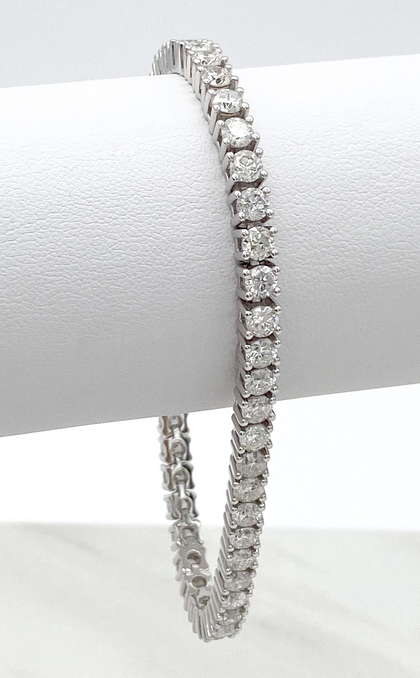 Diamond And Platinum Tennis Bracelet (1 of 6)