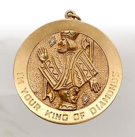 Tiffany & Co. 14k Yellow Gold King Of Diamonds Pendant