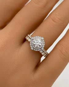 Hearts On Fire Diamond & 18k Engagement Set