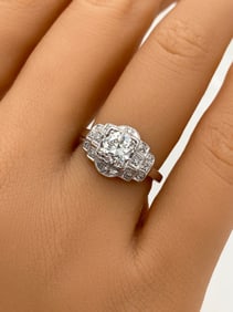 Art Deco Diamond And Platinum Ring