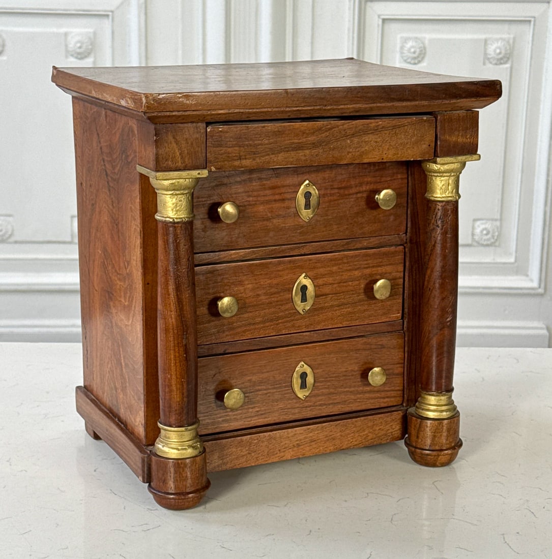 Miniature Empire Style Commode Chest (1 of 5)