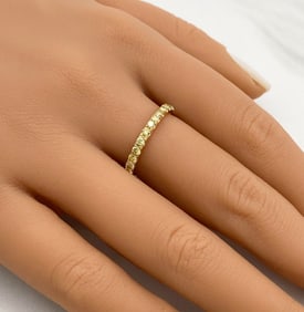 Yellow Diamond & 18k Yellow Gold Eternity Band