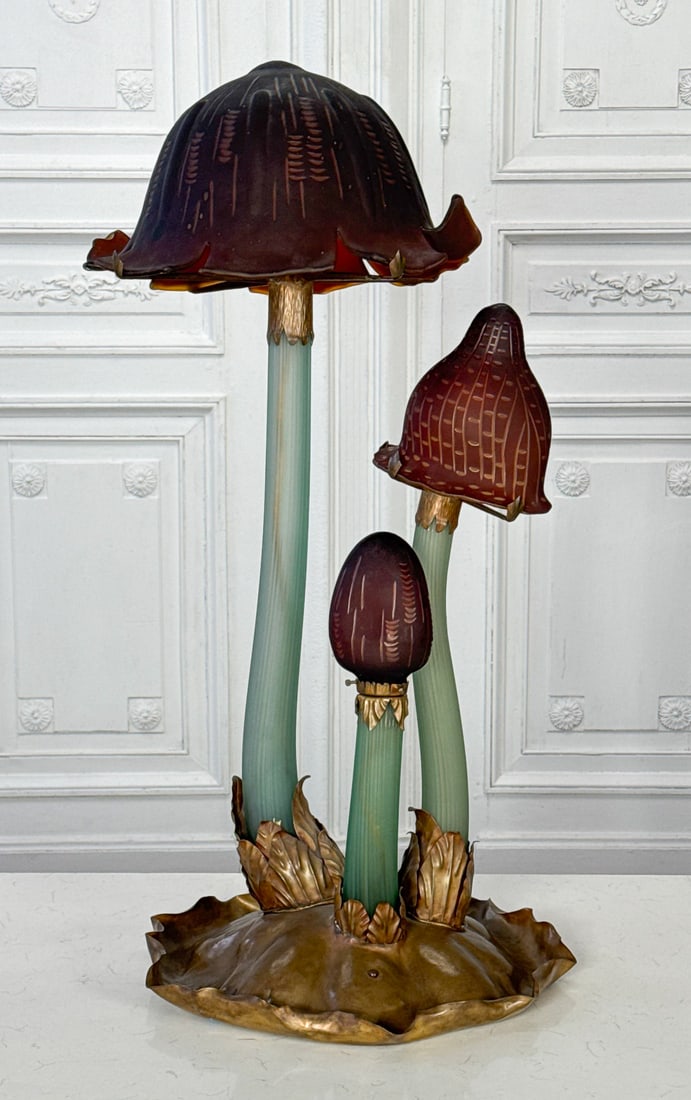 Les Coprins Mushroom Art Glass Lamp (1 of 14)