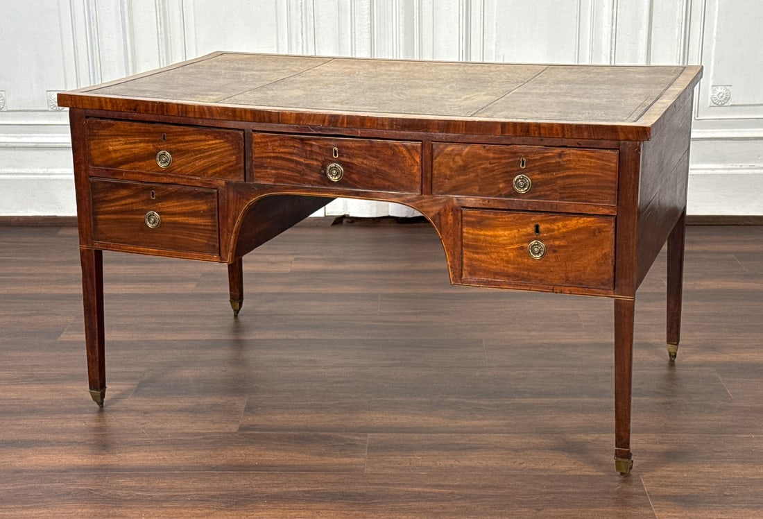 William IV Mahogany Partner's Desk (1 of 8)