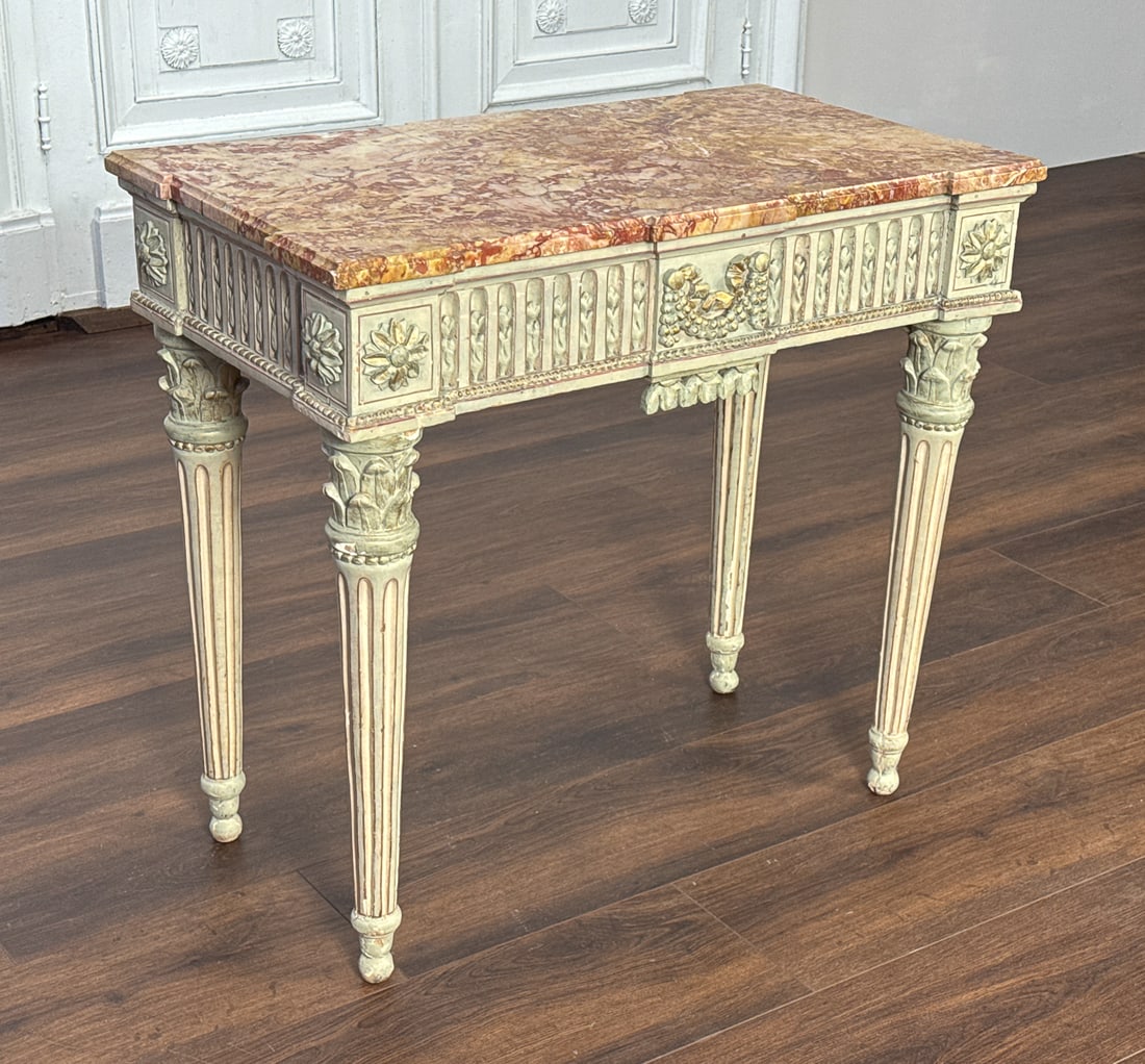 Italian Painted Console Table - 3