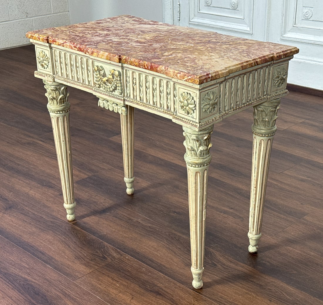 Italian Painted Console Table - 4