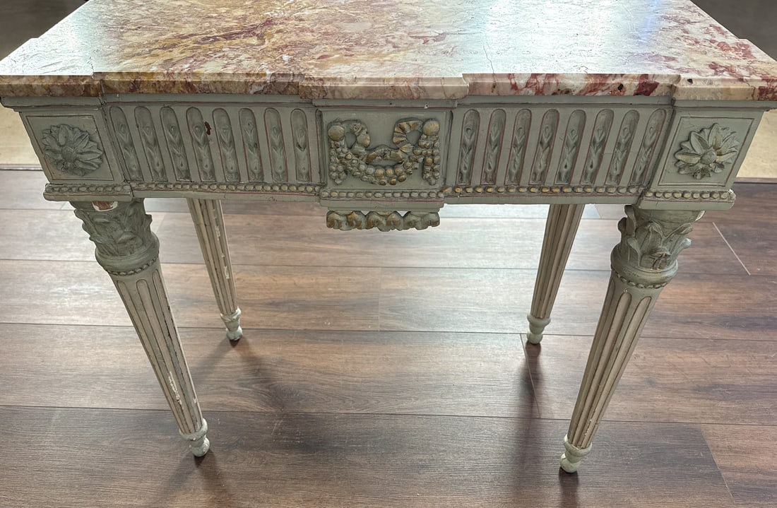 Italian Painted Console Table - 5