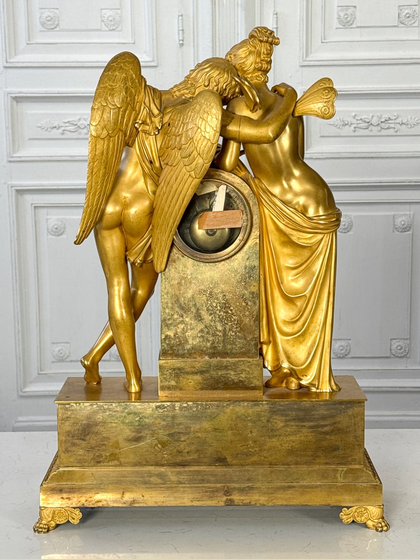 Empire Cupid & Psyche Ormolou Clock - 7