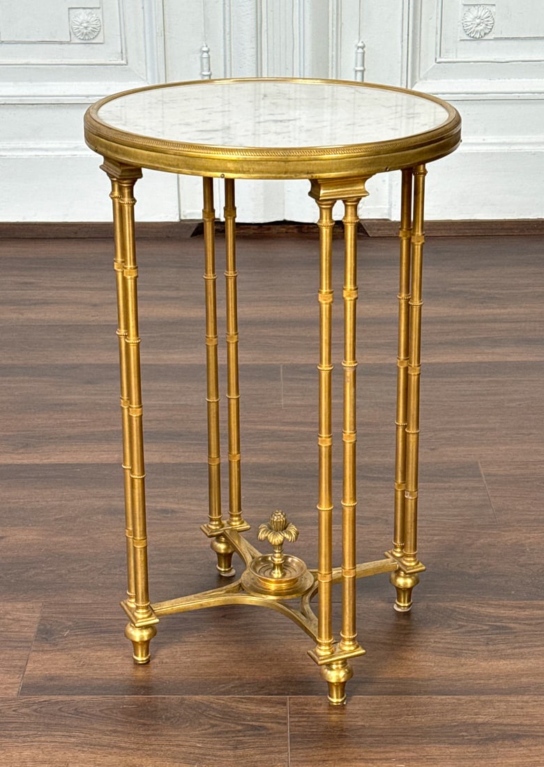 French Louis XVI Style Bronze Gueridon Table (1 of 3)