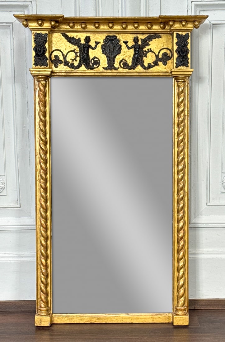 Regency Giltwood And Ebonized Mirror (1 of 5)