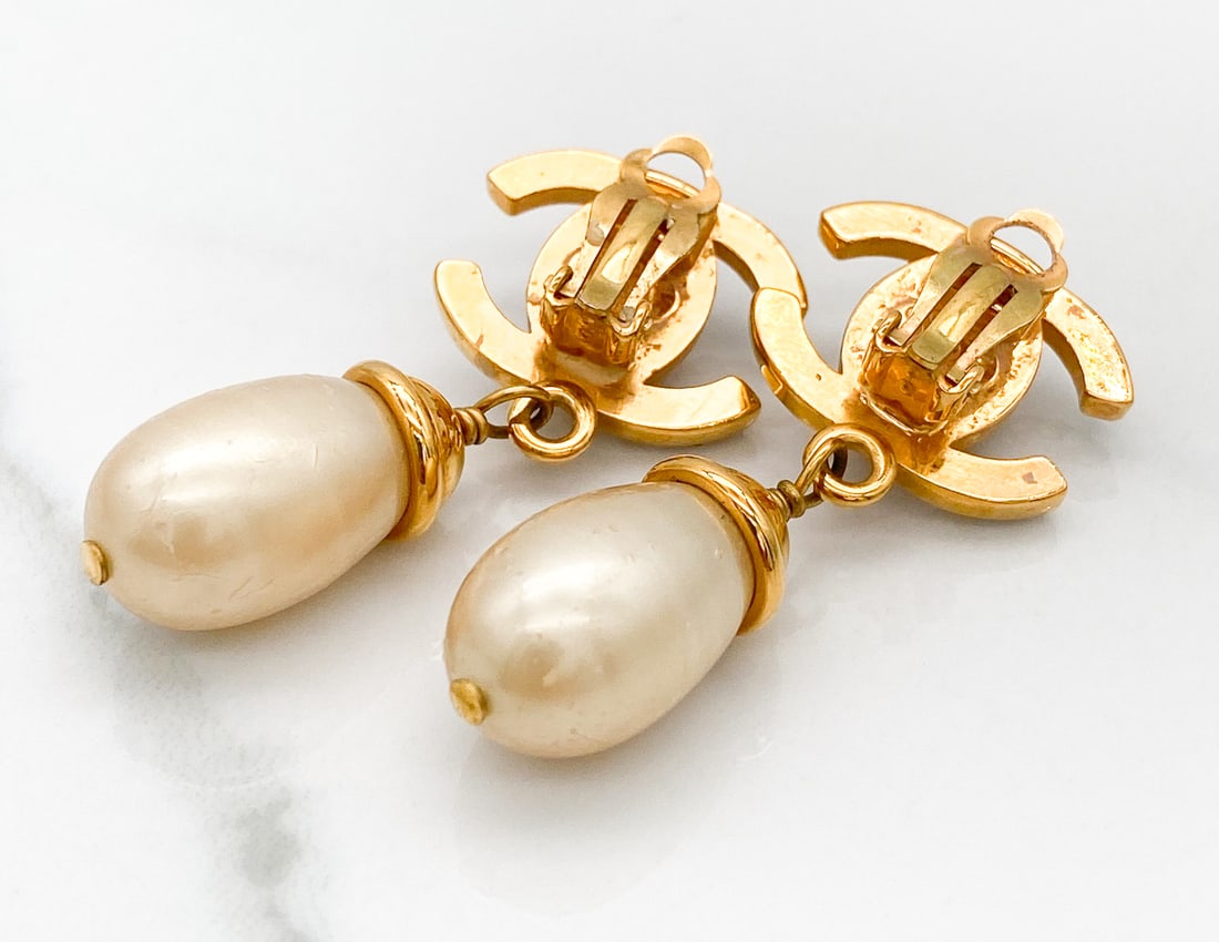 Chanel CC Dangle Earrings - 2