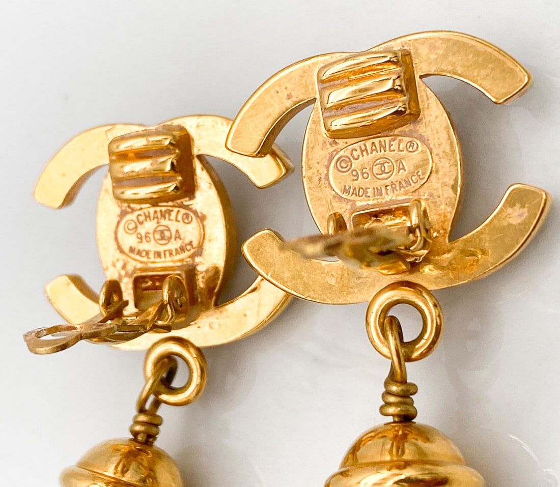 Chanel CC Dangle Earrings - 3