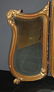 French Louis Xv 3 Panel Gilt Wood Vanity Mirror - 3
