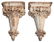 Pair 19th C. French Terra Cotta Wall Brackets
