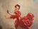 19th Century French Oil On Board Of Lady Dancing - 2