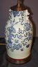 Oriental Blue And White Vase As Lamp, - 3