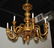 Pair Of Continental Giltwood Chandeliers - 4