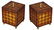 Pair Of English Parquetry Tea Caddys