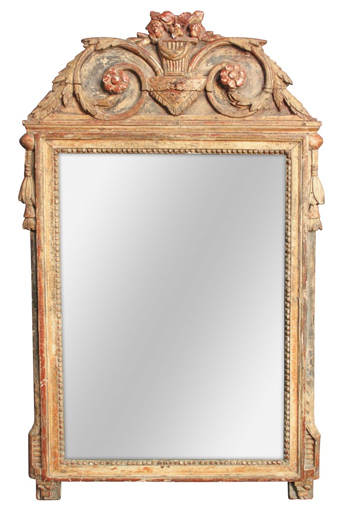 18th Century French Carved Mirror (1 of 5)