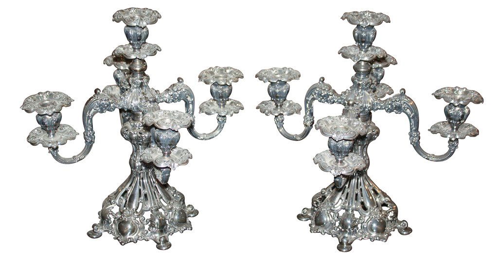 Fine Pair Of Continental Silver Plated (1 of 7)