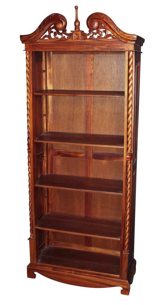 European Style Carved Bookshelf (1 of 4)