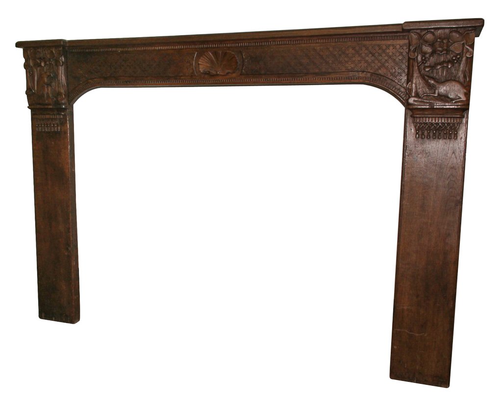 Large European Carved Mantel (1 of 6)