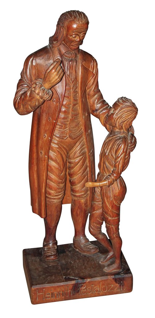 19th C. Swiss Carving Of Heinrich Pestalozzi, (1 of 8)