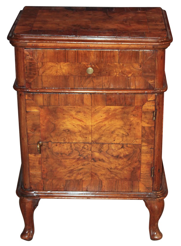 French Burl Walnut Side Cabinet (1 of 7)