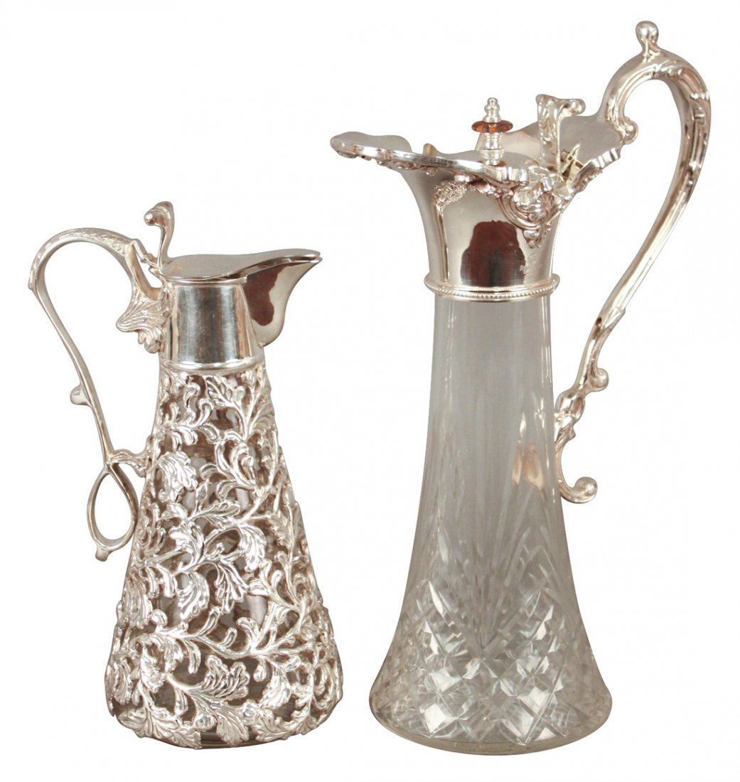 Two Crystal Water Pitchers (1 of 1)